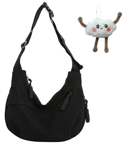 TYXHXTF Bolso de Media Luna para Mujer, Bandolera con Correa de Hombro Ajustable, Bolsos Cruzados con Cremallera para Viaje, Compras, Escuela, Oficina