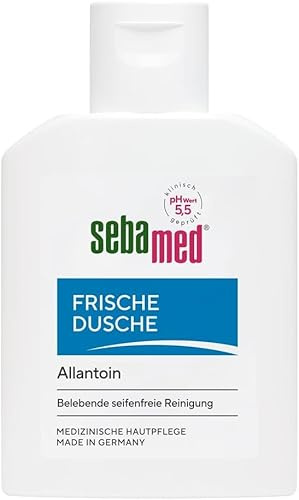 Sebamed Frische Dusche 50 ml, in praktischer Reisegröße für unterwegs, Duschgel für empfindliche und strapazierte Haut, langanhaltendes Frischegefühl, versorgt die Haut mit Feuchtigkeit