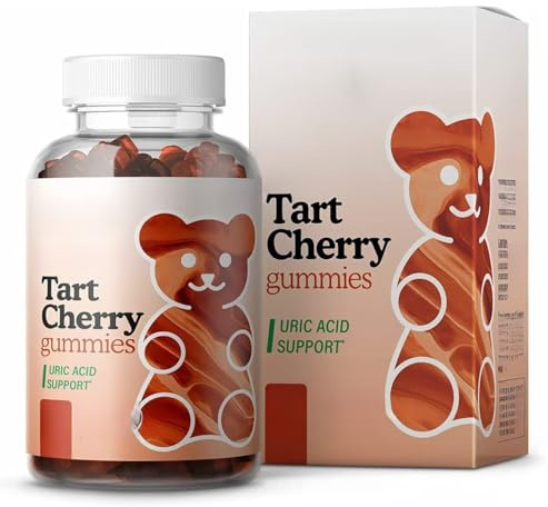 Tart Cherry Gummies for Uric Acid Cleanse, Sleep, Gout, Joint & Kidney Support – gout Relief