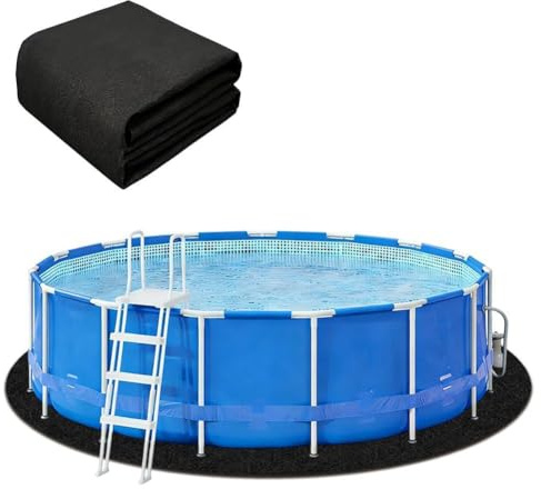 Pool Unterlage, Poolunterlage, Runde Poolmatte, Filz Bodenplane für Pools, Outdoor Pool Bodenschutzmatte, Pool Bodenplane Runden, Ø305 370 460 cm, Whirlpoolmatte, für Hinterhof Garten Rasen (305 cm)