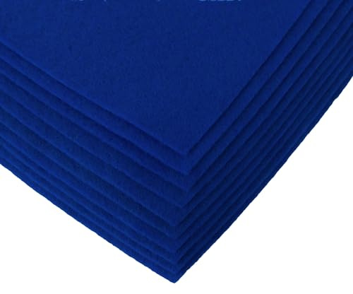 maDDma Bastelfilz Bögen 10er-Pack Flex Filz DIN A4, Stärke 1,5-2mm, Filzplatte, 50 Farben