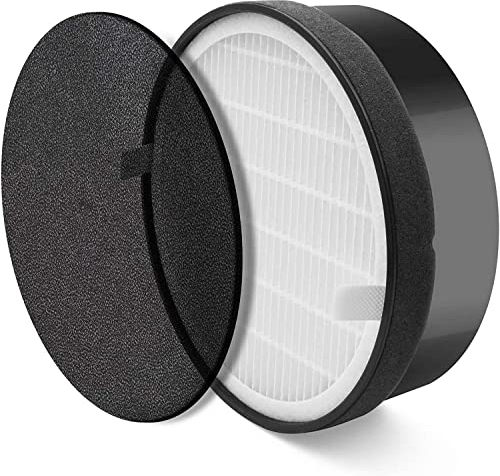 Levoit LV-H132-RF Filtro Original de Reemplazo de Purificador de Aire con Filtro HEPA Compacto y Carbono Activo, 3 Etapas de Filtración, para Alérgenos, Humo, Tabaco, Olor, Caspas de Mascota, 1 Pack