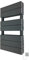 500mm (w) x 800mm (h) Electric Flow Anthracite Double Aluminium Towel Rail with a 400w Electric Element & Chrome Wall Controller (Pre-Filled)