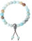COAI Geschenkideen Glücksarmband aus Amazonit mit 925 Sterling Silber Charm Guru-Perle für Damen und Herren