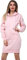 GW CLASSY OUTFIT Women Ladies Long Hoodies Plain Zip Up Ladies Long Sleeves Fleece Longline Hoodie Casual Jacket Hooded Coat with Pockets (XXXL 24-26, Baby Pink Long)