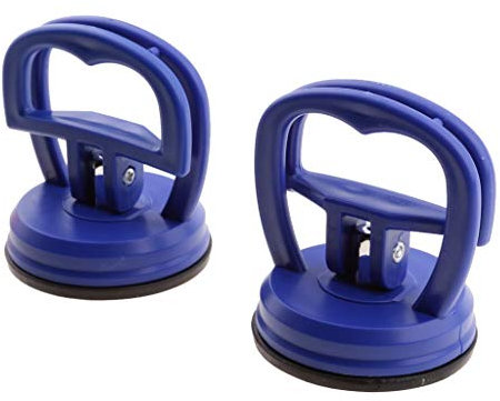 Tenlacum Lot de 2 ventouses robustes pour réparation d'écran iMac, iPhone, iPad, ordinateur, tablette ou autre écran LCD (bleu marine)
