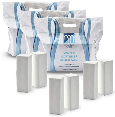 Monarch Ultimate Water Softener Block Salt 8kg Bag 6X 4kg Salt Blocks Food Grade