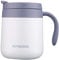 Gteller 12oz Stainless Steel Coffee Mug, Double Wall Insulated Vacuum Mug with Lid and Handle Keeping Beverage hot and Cold (White)