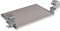 FIX&EASY Tastaturauszug klemmbar mit Tastaturablage 390X400mm alu silber Dekor, Tischklemmen höhenverstellbar silber, Schienen verzinkt 400mm, Auszug für Mini Tastatur Maus Laptop Dockingstation