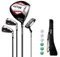 Set da Golf da Uomo,Set Completo per Principianti,4 Mazze da Golf e Sacca con Carrello,Stecca in Grafite,Mano Destra