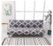 Jaotto Sofabezug Ohne Armlehne 2/3 Sitzer, Sofa Überwürfe Armlose Sofabettüberzug Jacqaurd Stretch Wasserdicht Waschbar, Sofaüberwurf Sofahusse für Clic Clac Klappcouch ohne Armlehnen,Graue Geometrie