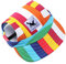 Baseballmütze für Haustiere, Hunde Mütze Basecap Outdoor Sport Sonnenschutz Sunbonnet Sommer Reise Hut Baseballkappe Sonnenhüte Hundemütze mit Ohrlöchern und Verstellbarem Kinnriemen,Bunt,S