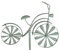 Gartenstecker Fahrrad Antik-Grün Windrad Windspiel Gartendeko Beetdeko Dekorad, Variante:Hochrad