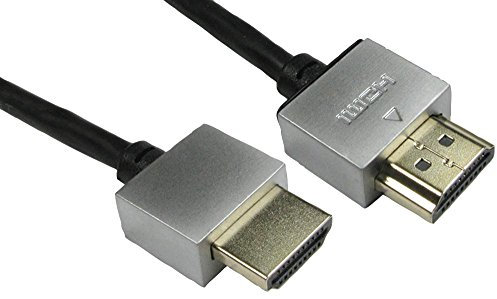 Pro Signal 1m Super Slim HDMI Cable, High Speed with Ethernet, Gold Flashed Connectors, Male to Male, 4K UHD @30Hz – Black - CDLHDFLEX-01BK