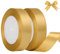 Nastro Raso Oro, 20 mm x 44 Metri di Nastro Decorativi in Tessuto per Confezioni Regalo, Artigianato, Fiocchi per Capelli, Bouquet da Sposa, Decorazioni Natalizie (22m/rotolo)