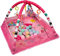 XUANYU Baby-Spielmatte mit Bällebad, Spieldecke mit Spielbogen, Spielmatte Baby Faltbar, Krabbeldecke Lernspielzeug ab 0 Monaten (Rosa C)