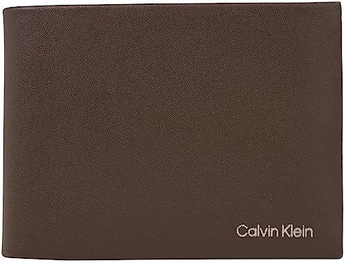 Calvin Klein Herren Portemonnaie Concise Trifold Klein, Braun (Java), Onesize