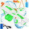 KESSER® Wasserpistole Elektrisch mit Akku Spritzpistolen 1000 ml große Wasserspritzpistole für Kinder und Erwachsene, 8m Reichweite, Wasserspielzeug inkl. Akku, Ladekabel & Extra-Tank Weiß/Grün