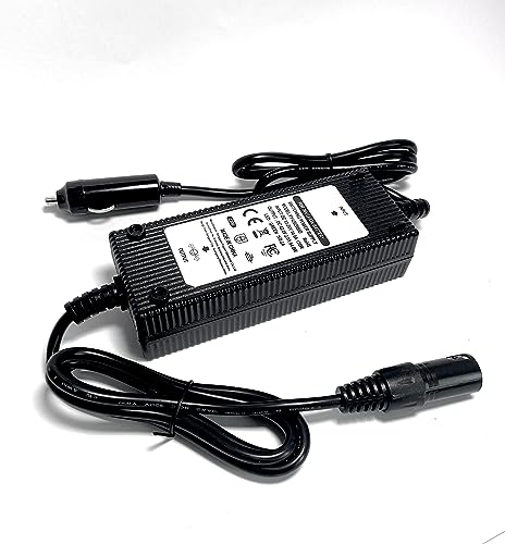 Enerpower DC-DC Kfz Ladegerät 12V-24V Li-Ion auf 42V 2A für Wohnmobile, Boote, LKW´s etc. mit verschiedenen Verbindungsstücken (XLR-3)