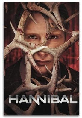 VZRSQZK Hannibal TV-Serie-Poster, dekoratives Gemälde, Leinwand-Wandposter und Kunstdruck, modernes Familienschlafzimmer-Dekor-Poster, 40 x 60 cm