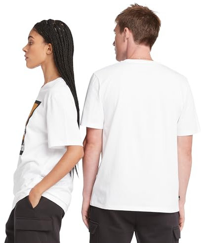 Timberland T-Shirt Stack Logo 1001 White, White, M