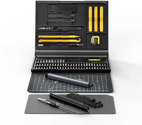 Fanttik E1 NEX Workstation Präzisions-Schraubendreher-Set, 64 magnetische Bits, 12 Arten von Fixierwerkzeugen, 2 Drehmoment, max. 3 N.m, Reparaturwerkzeug für Telefon, Laptop, Kameras, Uhren