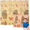 Edibaby, Alfombra Bebe, 200 x 180 cm, 1 cm Grosor, Diseño Infantil, Acolchada de XPE, Reversible y Plegable, Tapete Actividades, Colchoneta para Niños para Juegos en el Suelo (Native Edition)