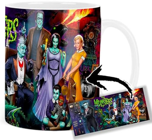 The Munsters Fred Gwynne Yvonne De Carlo Al Lewis Tasse Keramikbecher Mug