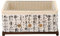 VDLLQYN, Barbecue-Grill, Desktop-Holzkohlegrill, Grill mit Drahtgeflecht-Grill und Holzsockel-Design,Barbecue-Grill für draußen