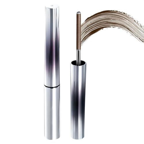 Iron Wand 3D Mascara 2025 Upgrade - Waterproof Black Metal Long Lasting Formula for Thick and Slender Eyelashes (Brown, 1)