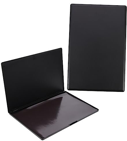 PACKOVE 2pezzi Palette Di Ombretti Vuota Magnetica Grande Vassoio Di Plastica Per Ombretti Fard Rossetti Contenitore Vuoto Portatile Viaggio