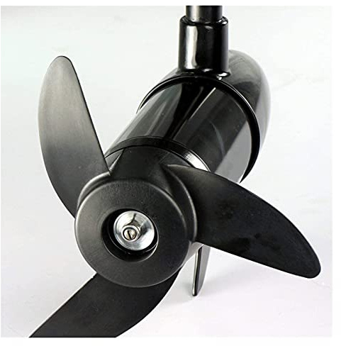 Moteur de bateau, Modèle électrique portable de moteur électrique de bateau gonflable, noir, sans batterie