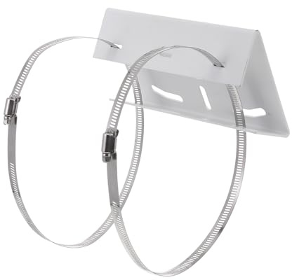 DOITOOL Universal Pole Mount Hoops Bracket for Cctv Security Cameras with Sturdy Steel Plate Construction and Disassemblable Design, Suitable for Wall-mount and Vertical Mount