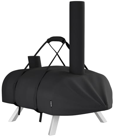 EVRBUL Outdoor 12Inch Pizza Oven Cover Compatible with Big Horn 12 Pellet or Multi-Fuel Pizza Oven, Waterproof and Weather Resistant 420D Fabric Pizza Cooker Cover 22.5 L x 15 W x 8 H