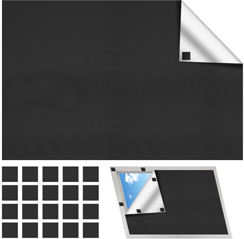 Lámina opaca para ventanas interiores de 150 x 100 cm, con imán, oscurecimiento para claraboya, estor opaco sin necesidad de taladrar, oscurecimiento de ventanas, persianas protectoras