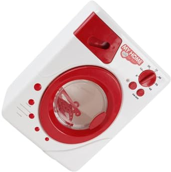 wueiooskj Lavatrice per bambini Giocattolo Playset Elettrodomestici in miniatura Giocattolo Gioco di ruolo Set Bambini realistici Fai finta di giocare Lavatrice per Fai finta
