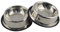 MLife Stainless Steel Dog Bowl with Rubber Base for Small and Medium Dogs, Pets Feeder Bowl and Water Bowl Perfect Choice (set of 2) (S)