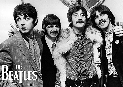The Beatles SGT. Pepper's Lonely Hearts Club Band Poster # 3 - Celebrating 50 Years - John Paul Ringo George - Signed - Music Icons Legends - A3 Poster, Print, Picture