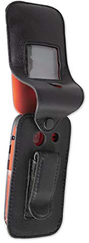 caseroxx Ledertasche mit Gürtelclip für Swisstone BBM 625 in schwarz – robuste Handy-Tasche mit Sichtfenster & Gürtelclip aus Echtleder, ideal für Beruf, Freizeit, Outdoor & sicheren Transport