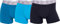 CR7 Cristiano Ronaldo Herren hautenge Boxershorts 3er Pack, 1x Blau + 1x Türkis + 1x Schwarz, M