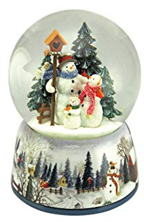 Spieluhrenwelt MMM GmbH, 858285 Spieluhr Schneekugel Schneemänner