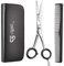 Cigati Hairdressing Scissors with Comb | 6.5 Inch Stainless Steel Razor Edge Blades | Professional Barber Scissors for Men, Women & Children (Grey, 6.5 inch)