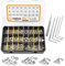VIGRUE 940Pcs Schrauben Set M2 M3 M4 M5, Innensechskant Gewindeschrauben Set mit Muttern Unterlegscheiben und Innensechskantschlüsseln in Sortimentskasten