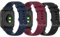 Armband Kompatibel mit Garmin Venu/Venu Sq/Venu Sq2/vivoactive 5/vivoactive 3/vivomove 3/Forerunner 245/645/55 Silikon Ersatzband Schnellspanner Zubehör (schwarz+blau+rot)