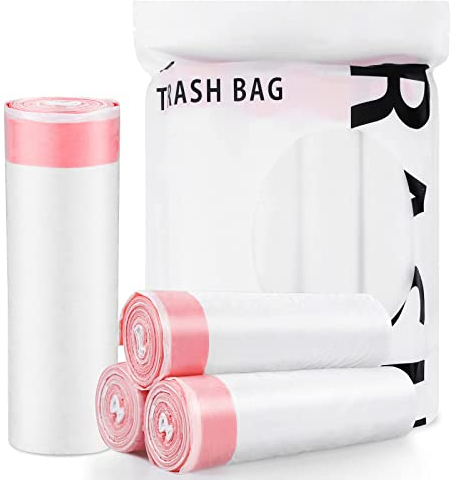 CORESLUX 28-30L Bin Bags Liners Drawstring Trash Bag Rubbish Bags, Super Strong, Anti-drip, 4 Roll 40 Bags, 60x70 cm