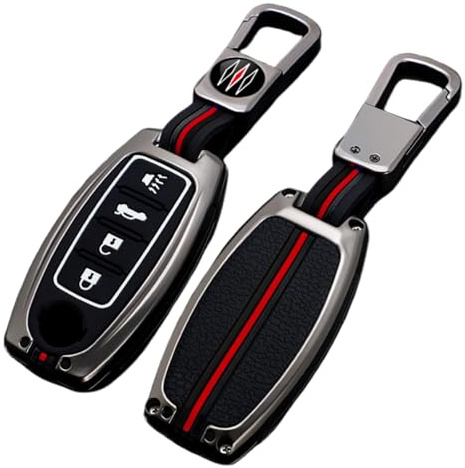 Happyit Autoschlüsselabdeckung Aus Zinklegierung fit für Nissan Qashqai Juke J10 J11 X-Trail T31 T32 Kicks Tiida Pathfinder Infiniti Q50 Schlüsselloses Zubehör