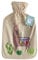 RHP Wärmflasche Lama mit weichem Polyesterbezug 2 Ltr | Bettflasche | Wärmekisse Flasche Weich Warm (Beige)