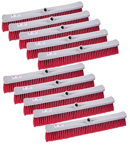 Scopa Industriale 3 Fibre Nylon cm.60 setole morbide da esterno - Cartone 10 pezzi.