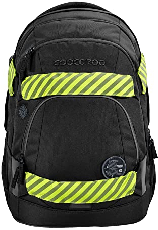 coocazoo Neon Pull-Over-Set, Yellow, gelb, Reflektorüberzug mit auffälligen Signalfarben für den Schulweg zur Schule, passend für coocazoo Mate, Joke & Porter, einfache Anbringung & mehr Sichtbarkeit