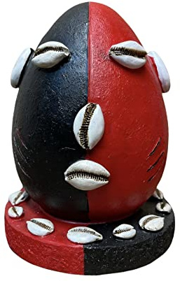 Statues Kunststein Orisha Elegua Skulptur grau oder beige 20,3 cm
